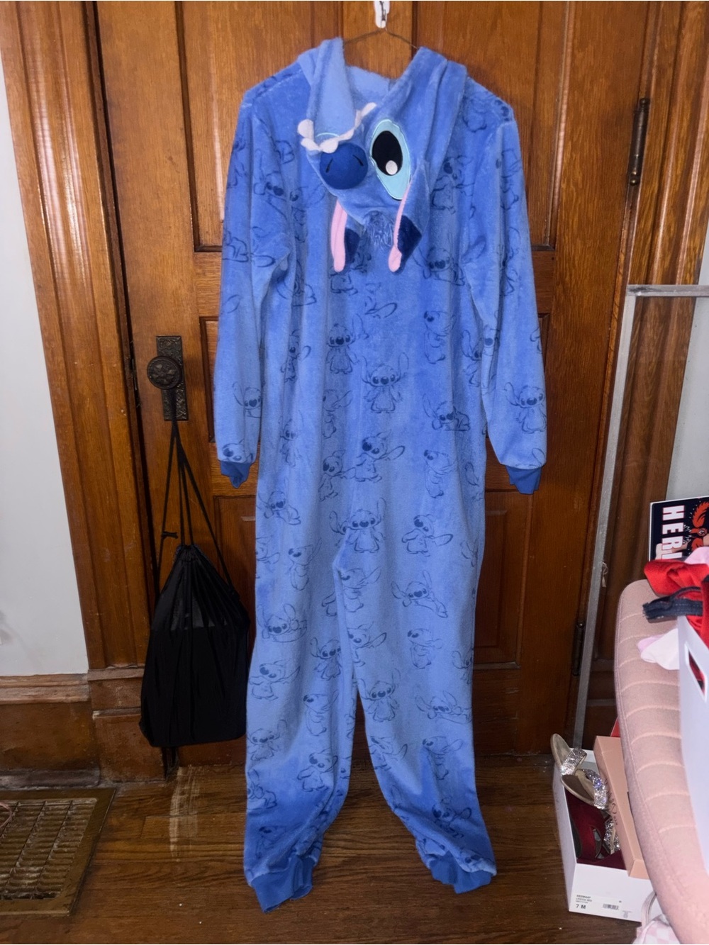 Disney Marina Blue Plush Hooded Sleepwear - Picture 3 of 4